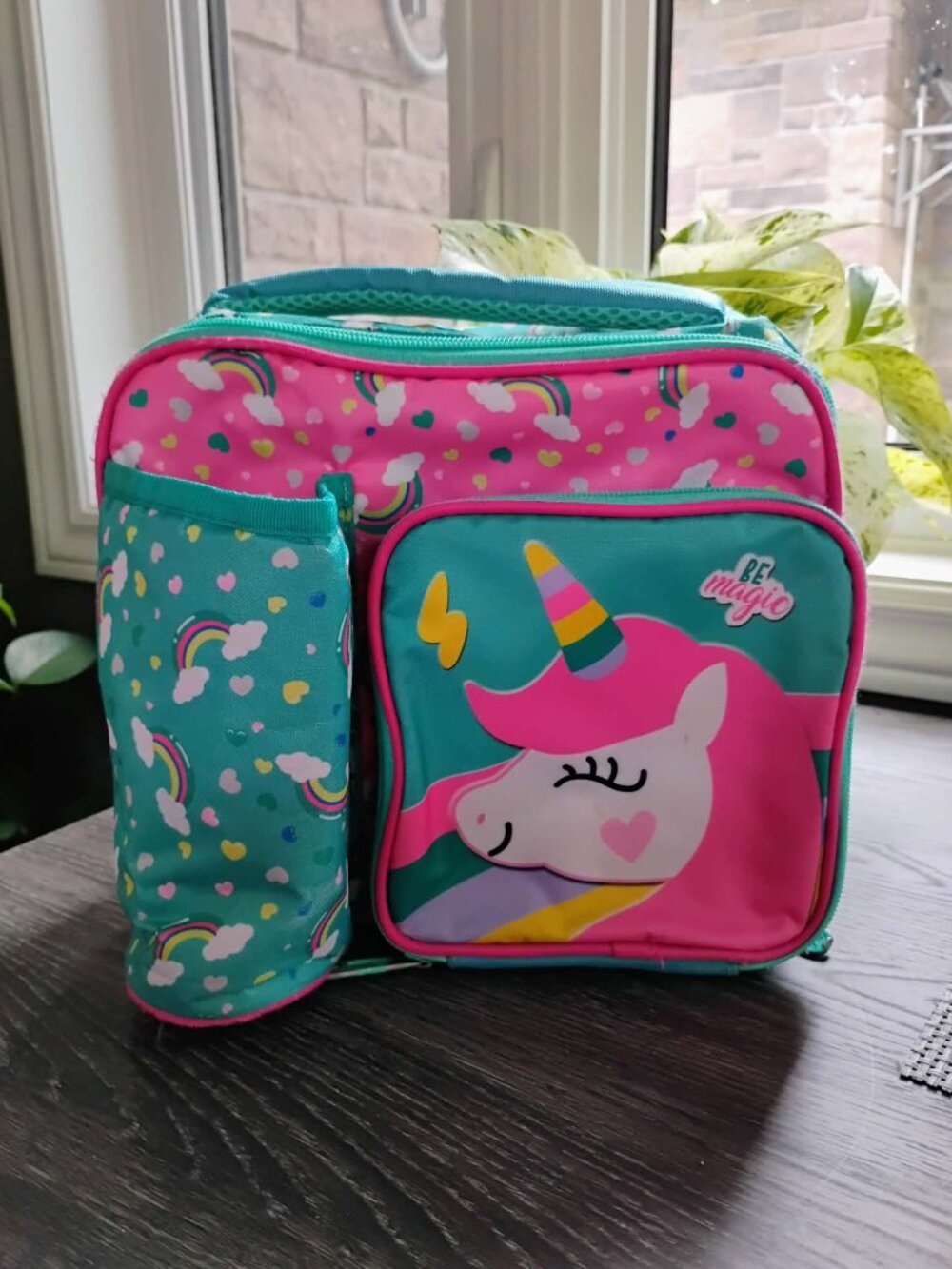 Jasmine Star Insulated Lunchbox Bag Tote with Unicorns & Rainbows